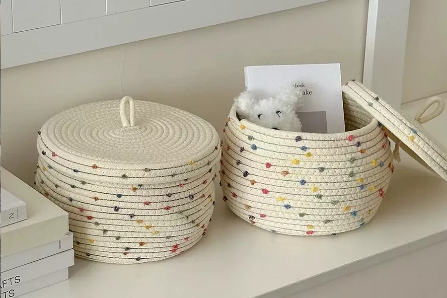 Decorative Wool Ball Organizer