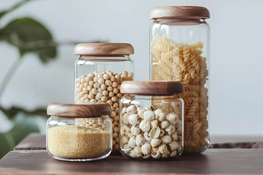Glass Jars for Pantry Storage